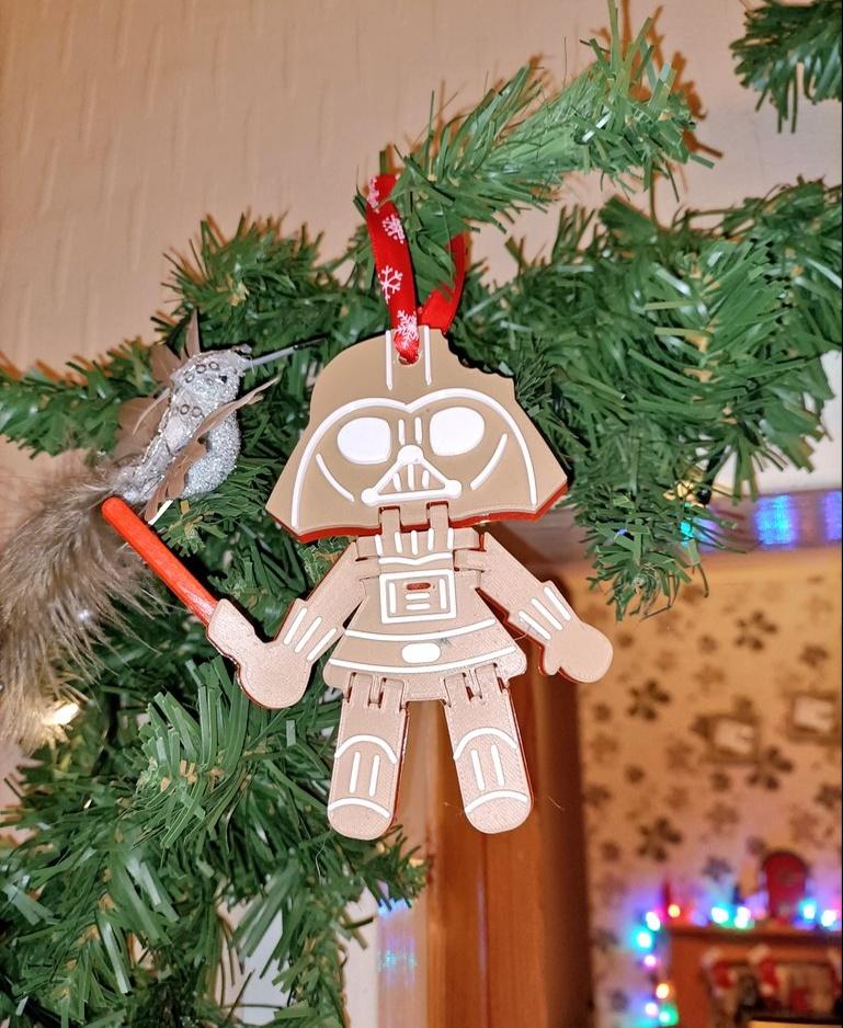 Flexi Gingerbread Darth Vader Ornament - This little guy looks awesome in our Christmas Decoration Collection.

Thanks Fixumdude  - 3d model