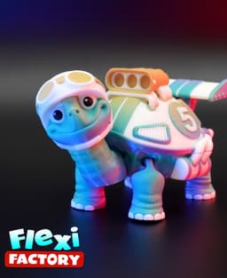 Flexi Factory Racing Tortoise Box with 3MF Included 3d model