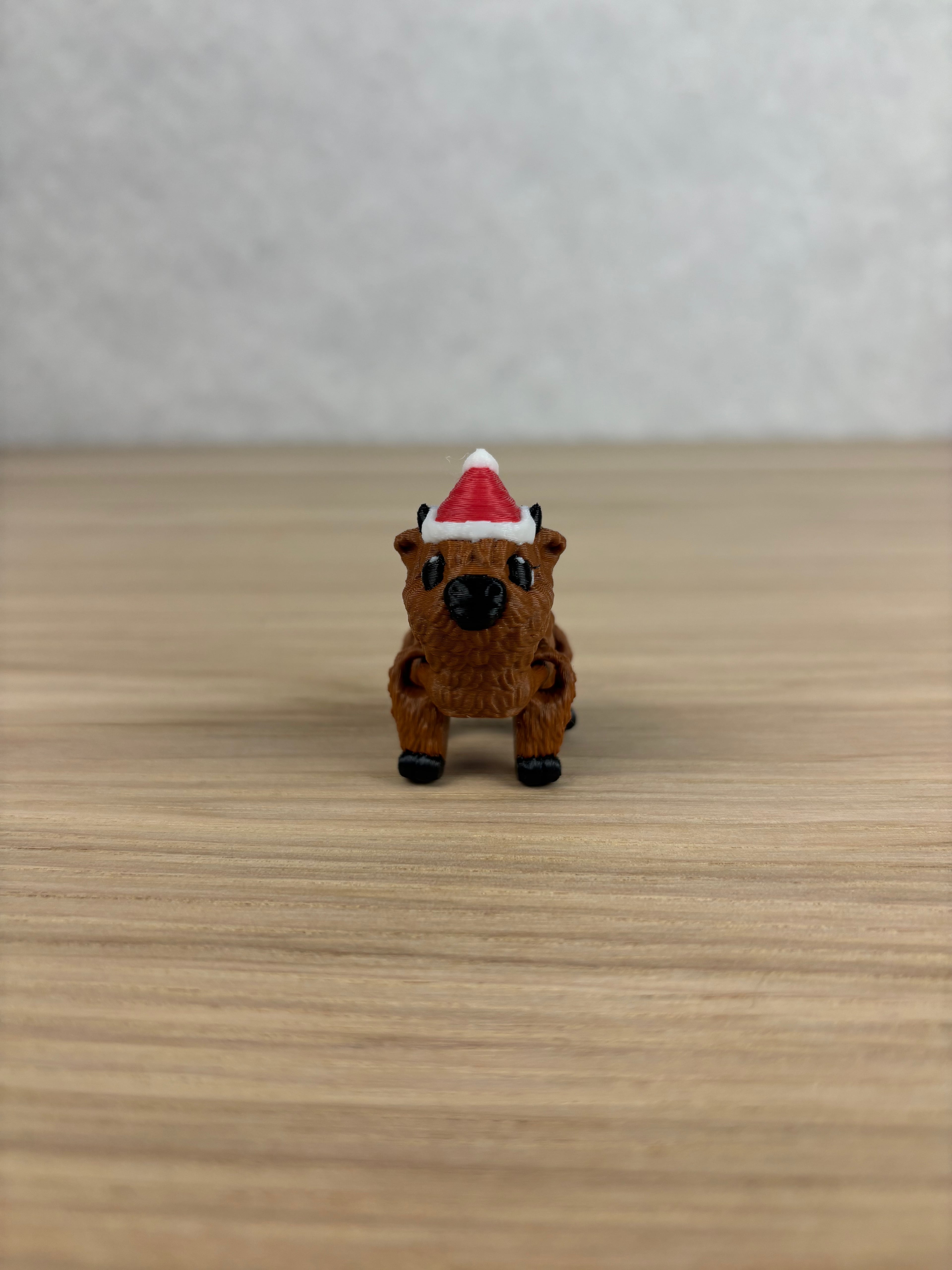 Highland Cow Christmas Fidget 3d model