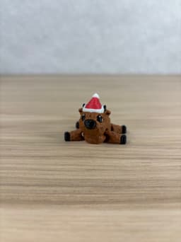 Highland Cow Christmas Fidget 3d model