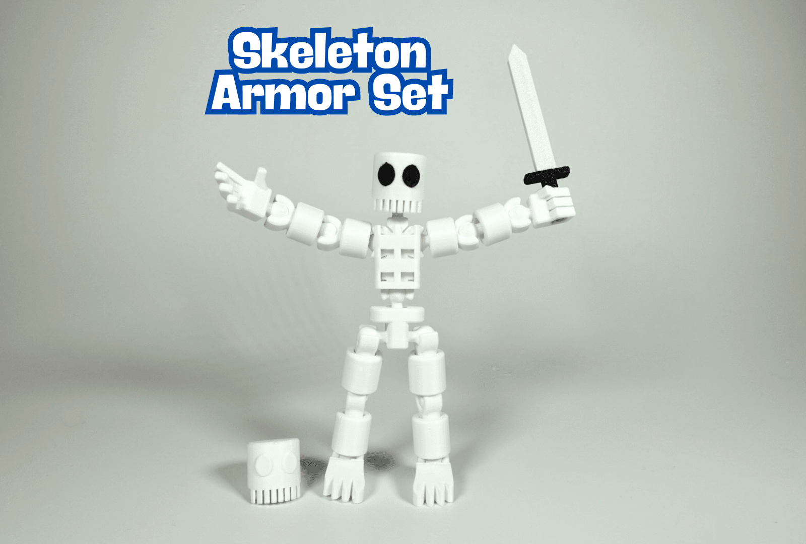 Skeleton Armor Set (MM3D Action Figure) 3d model