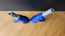 Blue Ranger Turbo Hand Blasters (Muffler Guns) - 1:1 Scale Replica 3d model