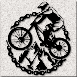 mountain bike wall art bicycle wall decor outdoor cycling decoration bmx 3d model