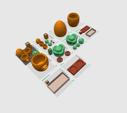 Carrot Egg House 3d model