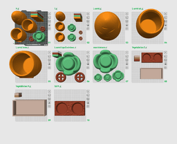 Carrot Egg House 3d model