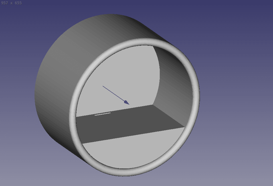 Cylinder shaped shelf w/ piggy bank  3d model