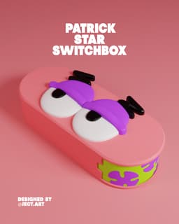 PATRICK STAR SWITCH BOX EYEGLASSES AND JEWELRY BOXES 3d model