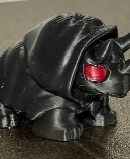 dark triceratops demon 3d model
