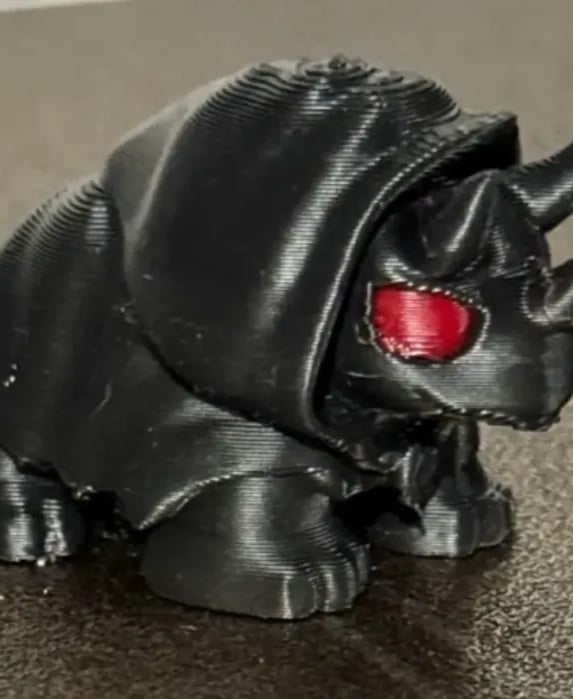 dark triceratops demon 3d model