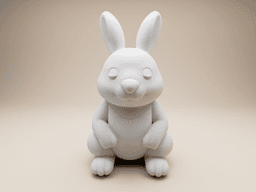 Peaceful Bunny – Chubby Forest Rabbit Figurine 3d model