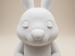 Peaceful Bunny – Chubby Forest Rabbit Figurine 3d model