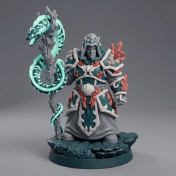 Iris and Orin - Lantern Eel Priest STL - Sunken Coral Cult 3d model