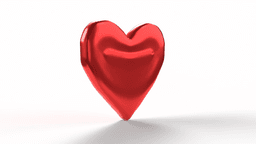 Stylized Red Heart 3d model