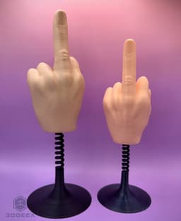 Springy Middle Finger Desk Decor 3d model