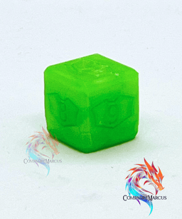 MTG Basic Dice Counters 2 - Set of 5 / no supports / 3mf included 3d model