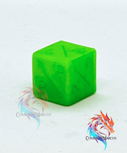 MTG Basic Dice Counters 2 - Set of 5 / no supports / 3mf included 3d model