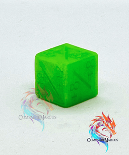 MTG Basic Dice Counters 2 - Set of 5 / no supports / 3mf included 3d model