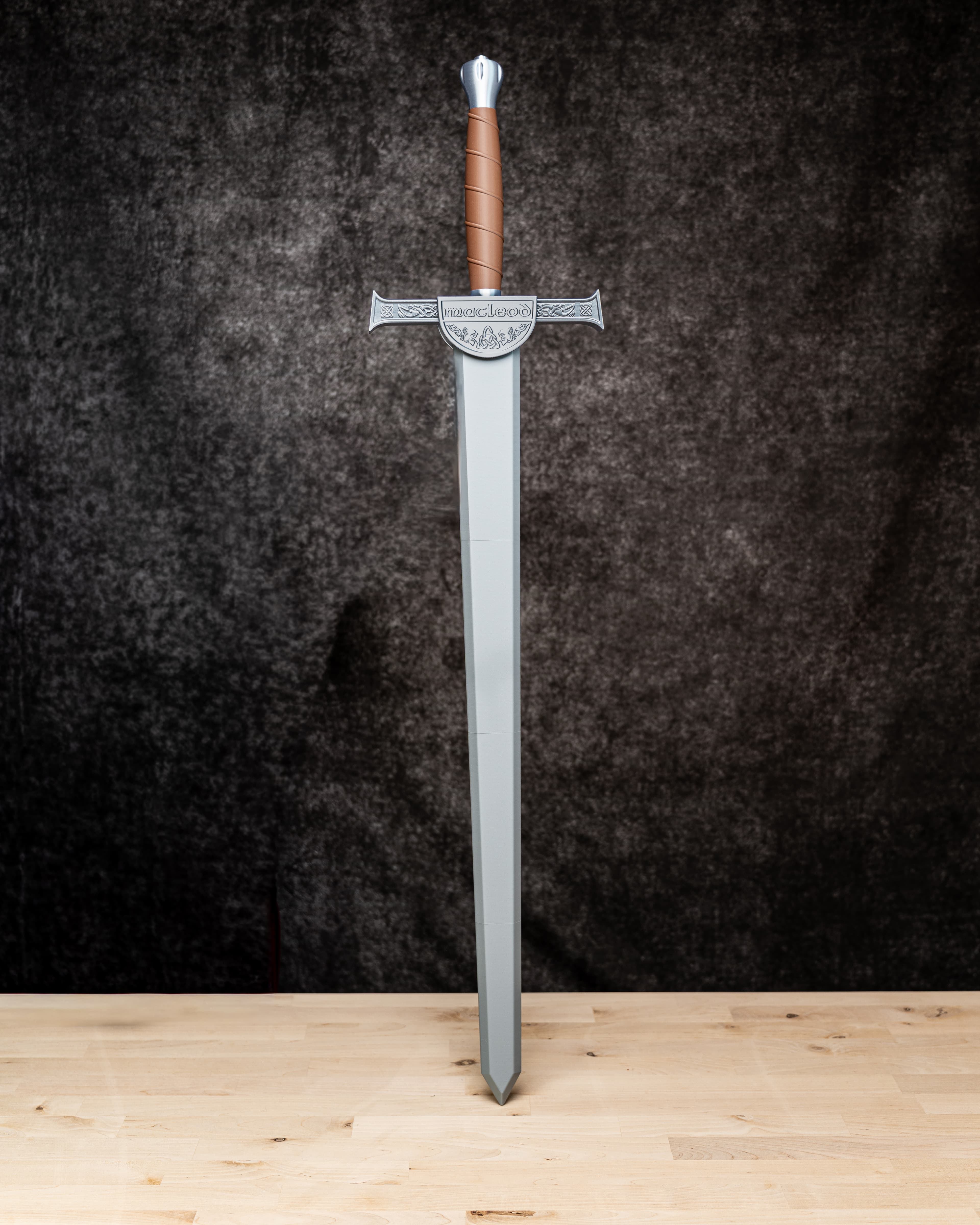 MacLeod's Scottish Broadsword - Cosplay Prop Kit | No Supports, No AMS, No Glue 3d model
