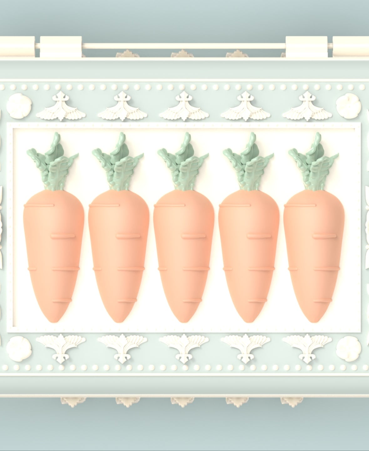Victorian Easter Carrot Box 3d model
