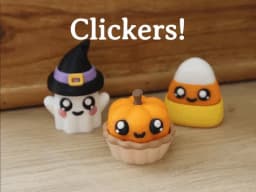 3 Halloween Clickers 3d model