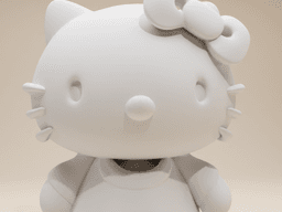 Hello Kitty Whimsical Style 3d model