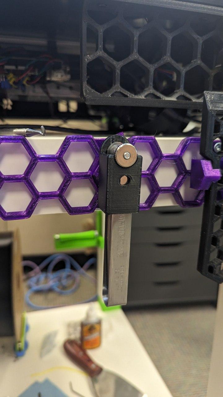 Honeycomb Storage Wall: Feeler Gauge Holder 3d model