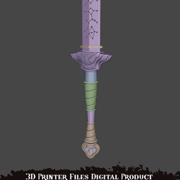 Rumi Cosplay Sword Kpop Demon Hunters 3d model