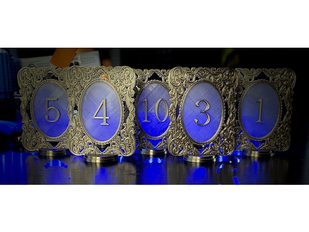 Wedding Table Numbers 2.0 3d model