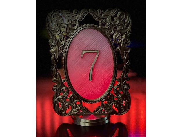 Wedding Table Numbers 2.0 3d model