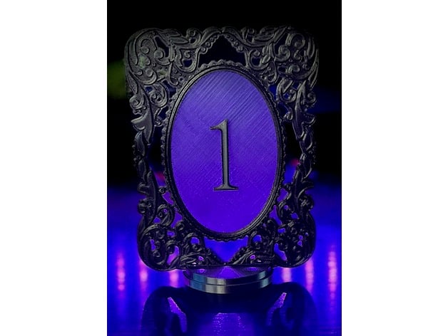 Wedding Table Numbers 2.0 3d model