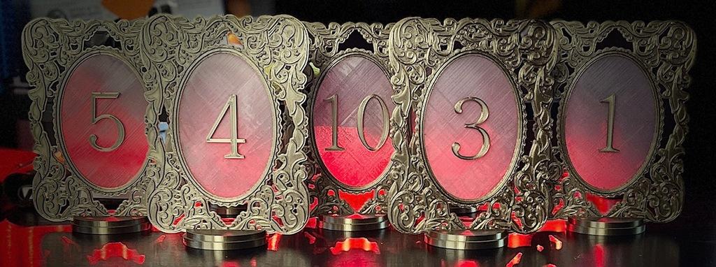 Wedding Table Numbers 2.0 3d model