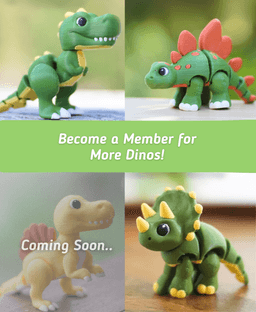 Brawny Brachiosaurus - Articulated fidget Dinosaur - Ludo Animal 3d model