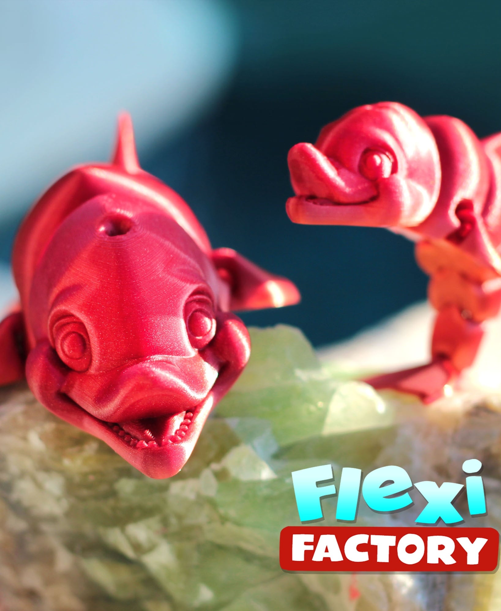 Flexi Factory Dolphin with 3MF Included! 3d model