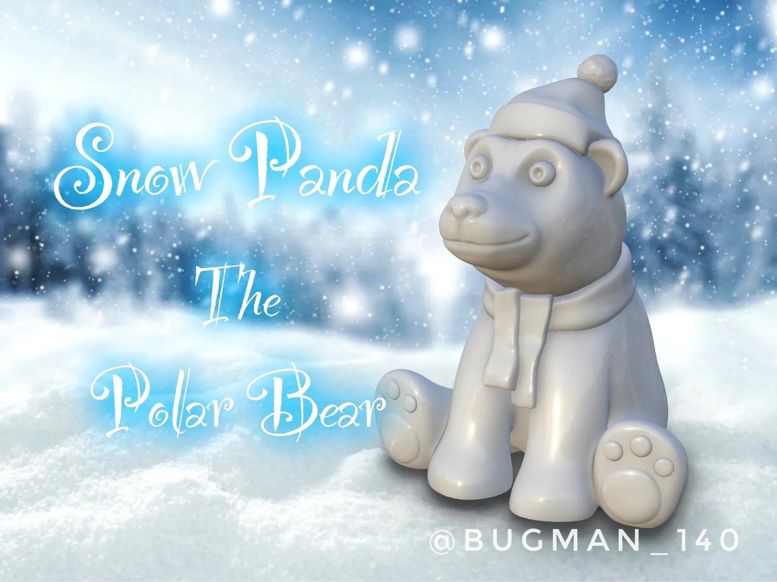 Snow Panda - The Polar Bear 3d model