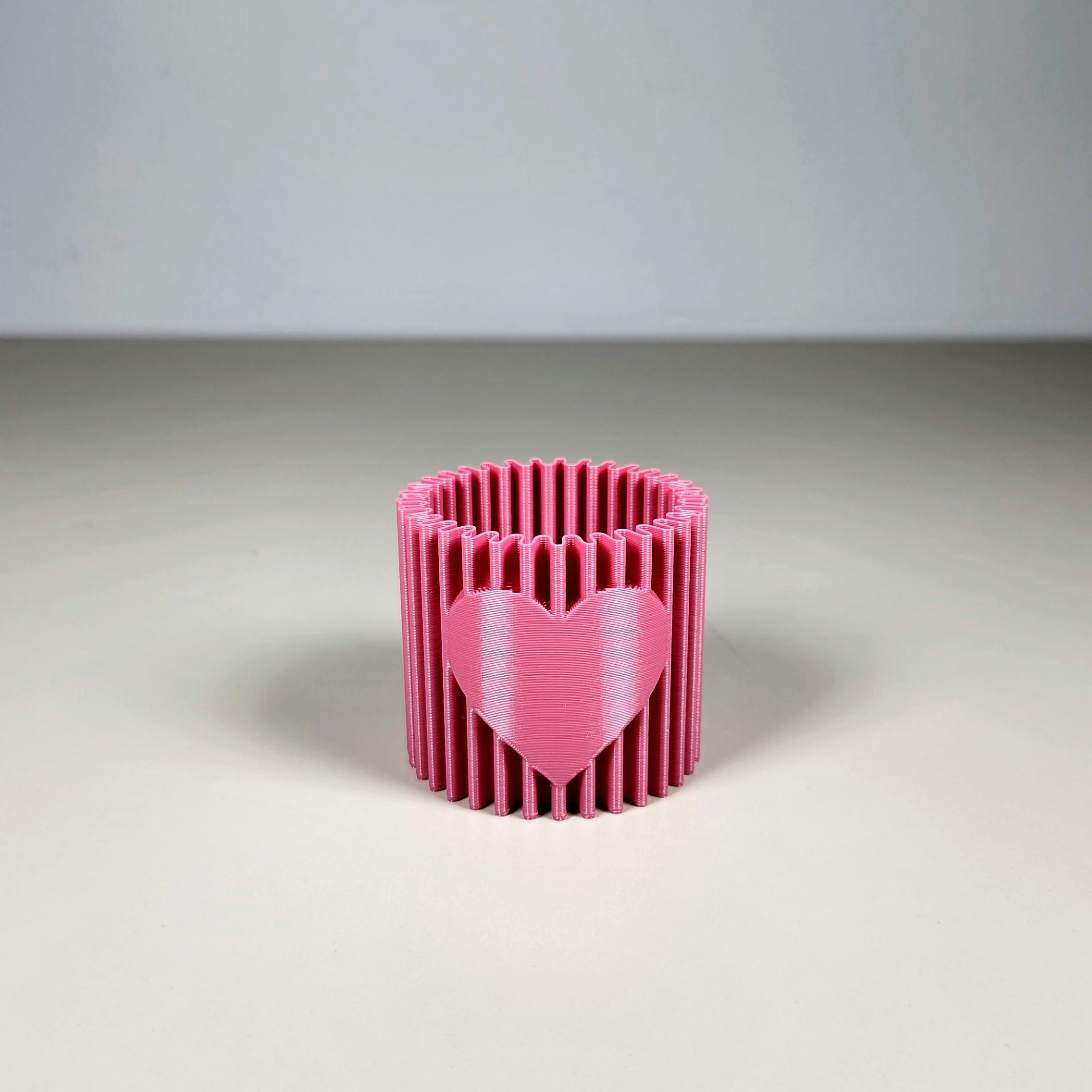Corrugated Heart Tealight 3d model