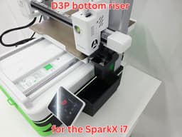 Creality SparkX i7 D3P bottom riser 3d model