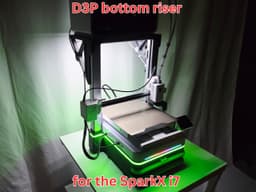 Creality SparkX i7 D3P bottom riser 3d model