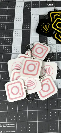 Instagram NFC Keychain.3mf 3d model