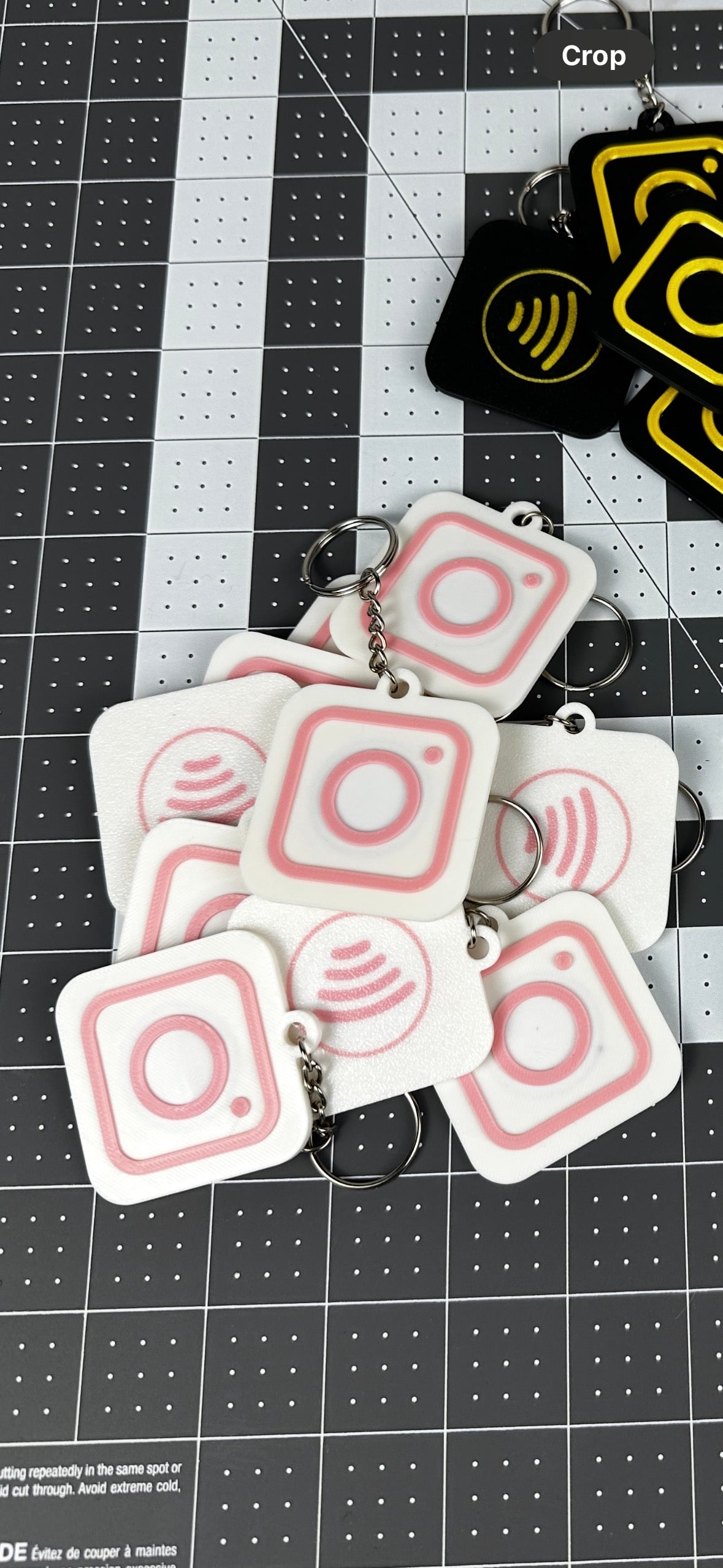 Instagram NFC Keychain.3mf 3d model