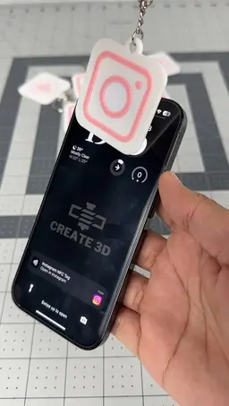 Instagram NFC Keychain.3mf 3d model