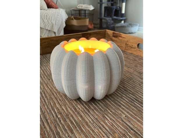 Pumpkin Candle Holder 3d model
