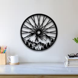 Mountain Wall Art 3d model