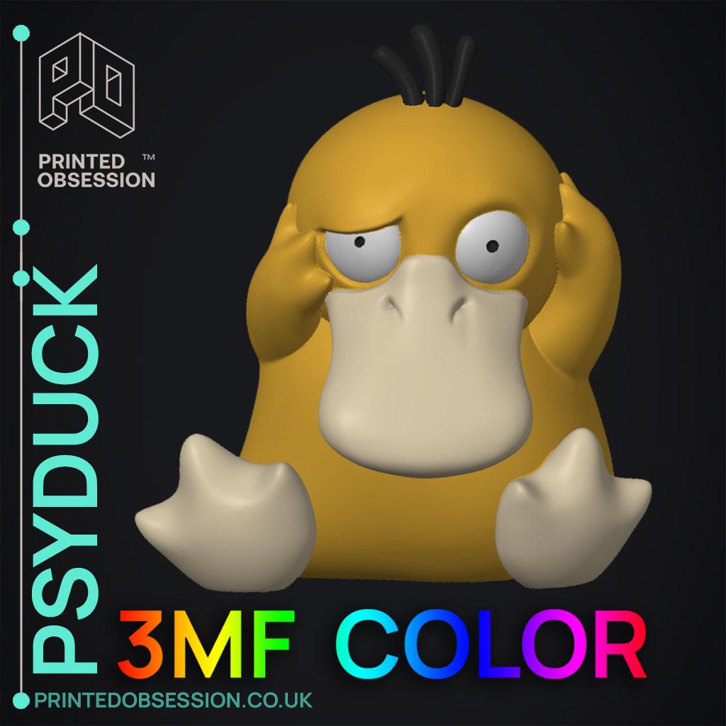 Psyduck - 3MF Color - Bambu - Pokemon - Fan Art 3d model