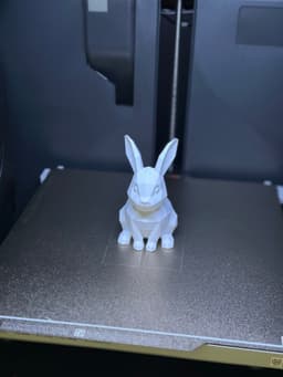 Low Poly Easter Bunny Sculpture 3d model
