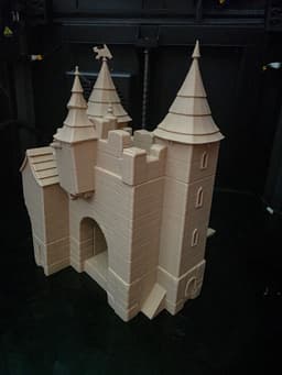Part of the castle - entrance gate 3d model