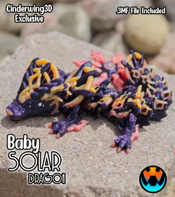 Baby Solar Dragon 3d model