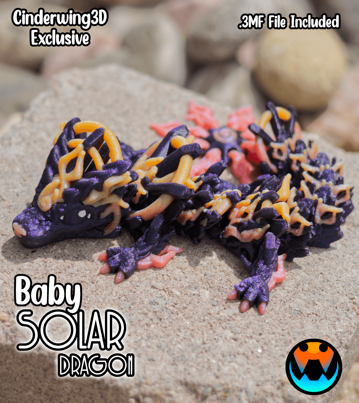 Baby Solar Dragon 3d model