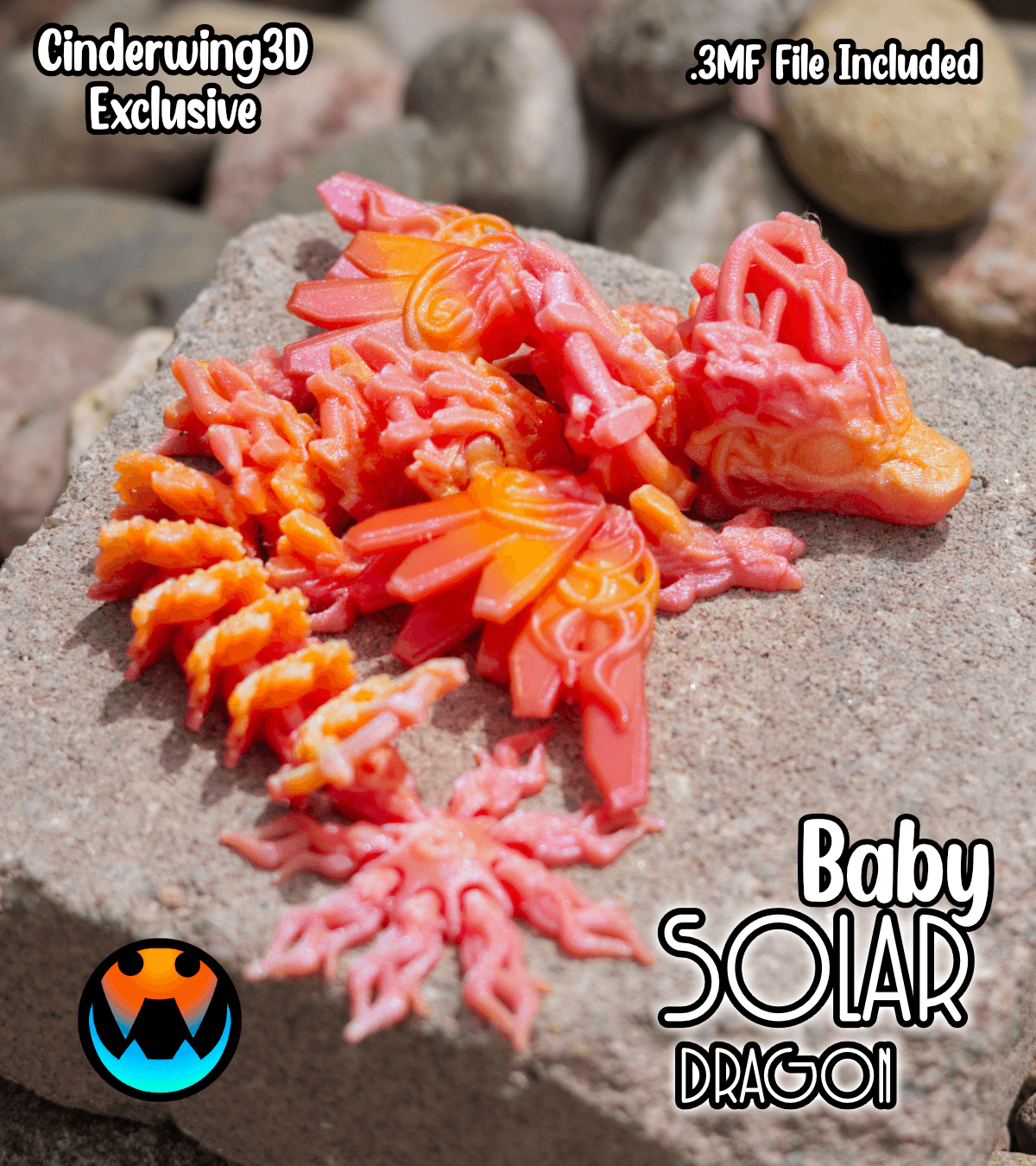 Baby Solar Dragon 3d model