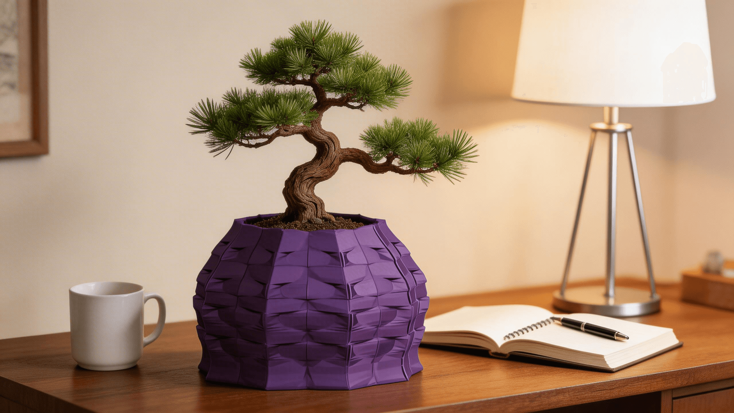 Parametric Bloom Planter – Modern Geometric 3D Printable Plant Pot | Sculptural Vase STL | Minimalis 3d model