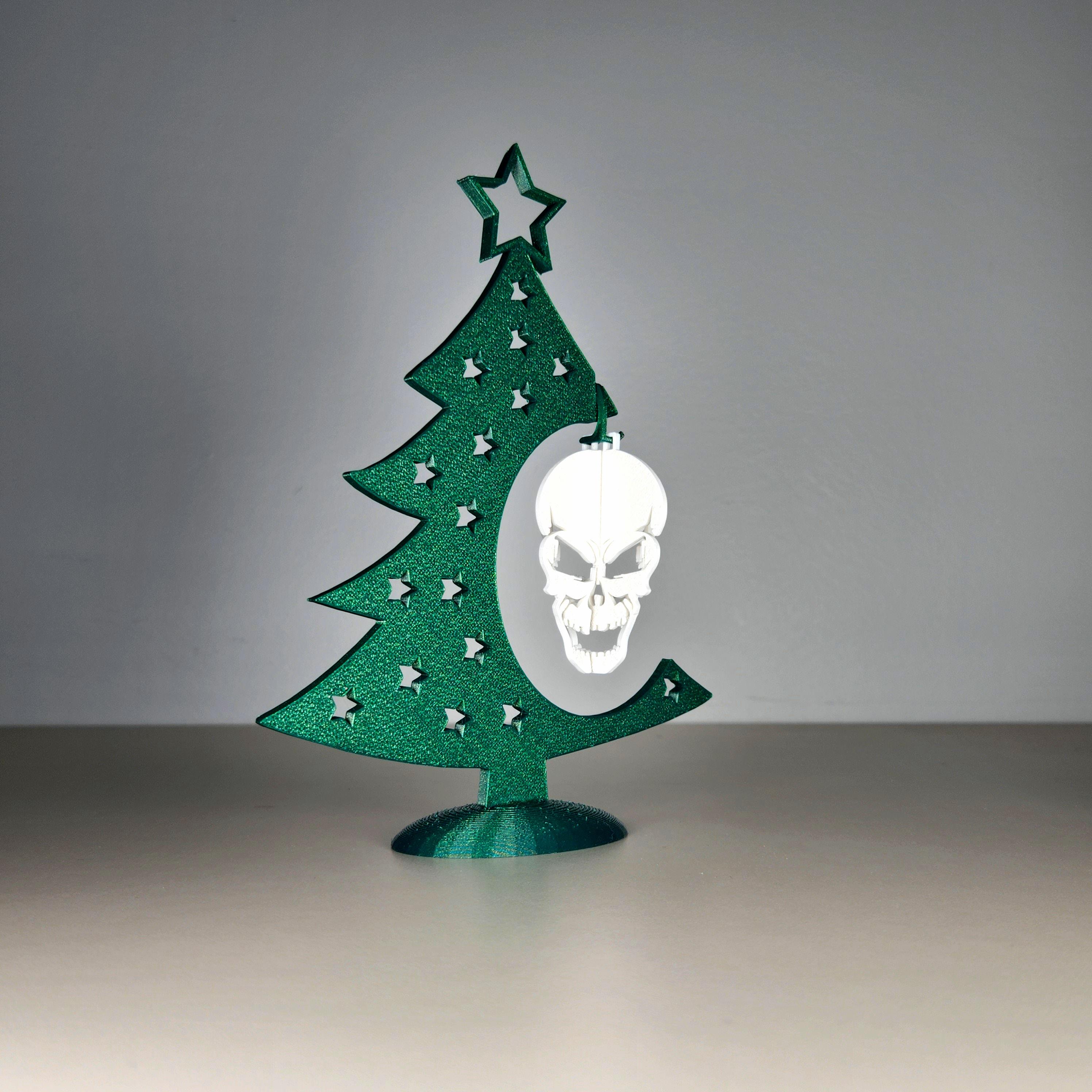 Skull Christmas Bauble 3d model